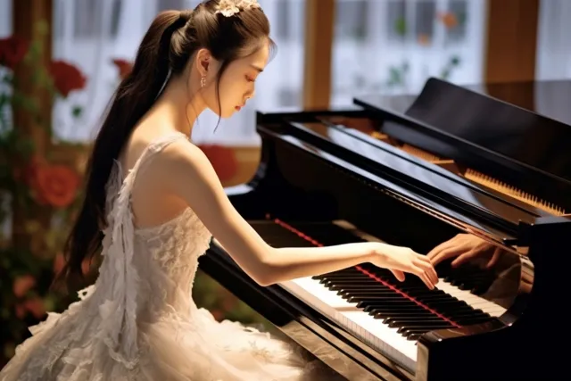 ピアノを弾く大人